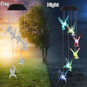 New Iridescent Hummingbird Solar Mobile